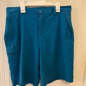 Columbia Blue PFG Shorts with Relaxed Fit
